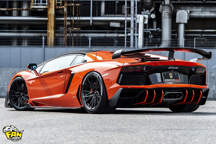 Аэродинамический обвес GT от японского тюнинг-ателье AimGain на Ламборгини Авентадор (Lamborghini Aventador)