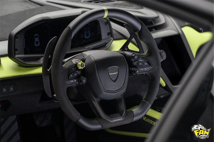 Карбоновый тюнинг на Ламборгини Ревуэлто (Lamborghini Revuelto) от Менсори (Mansory)