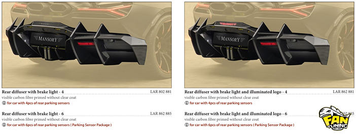 Карбоновый тюнинг на Ламборгини Ревуэлто (Lamborghini Revuelto) от Менсори (Mansory)