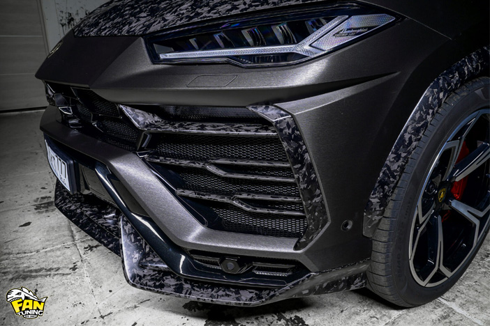 Карбоновые вставки переднего бампера Ламборгини Урус (Lamborghini Urus)