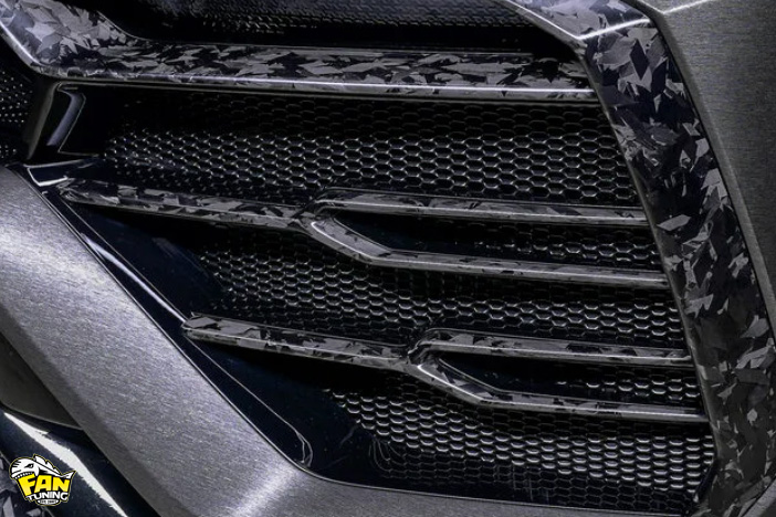 Карбоновые Y-образные вставки в передний бампер Ламборгини Урус (Lamborghini Urus)