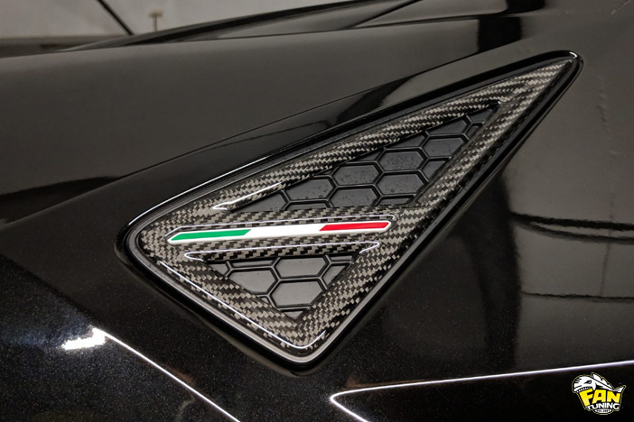 Карбоновые жабры в передние крылья Ламборгини Урус (Lamborghini Urus)