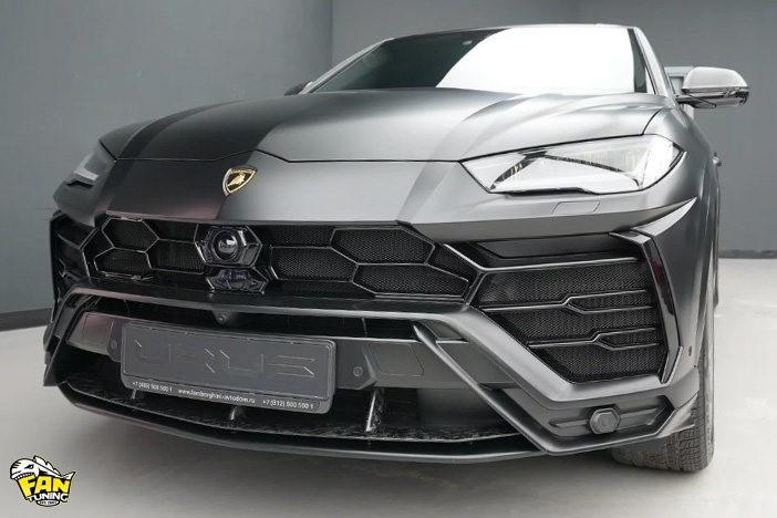 Спойлер из карбона в передний бампер Ламборгини Урус (Lamborghini Urus)