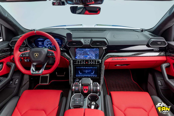 Набор №2 карбоновой отделки салона на Ламборгини Урус (Lamborghini Urus)