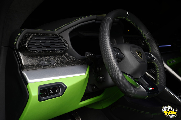 Набор №3 карбоновой отделки салона на Ламборгини Урус (Lamborghini Urus)