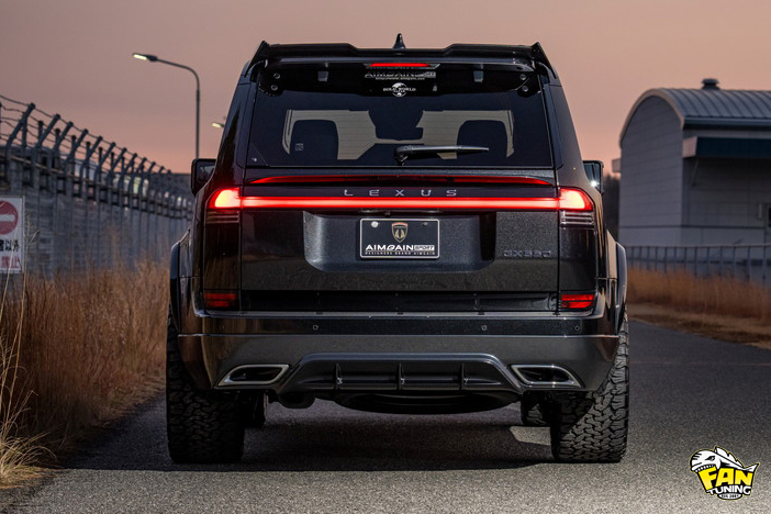 Аэродинамический обвес на Лексус (Lexus) GX550 от японского тюнинг-ателье AIMGAIN