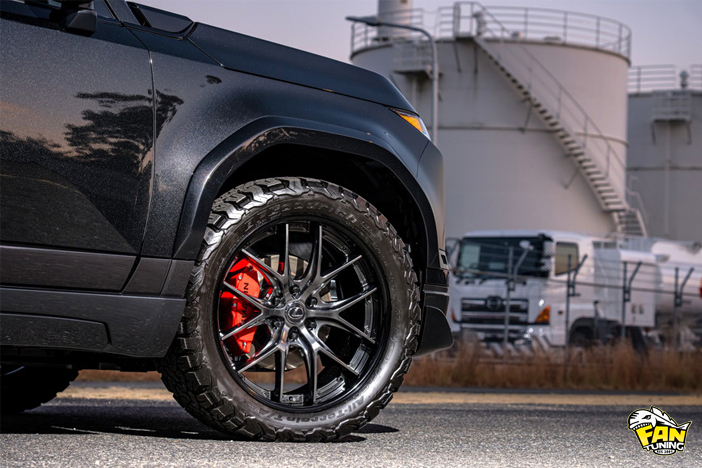 Аэродинамический обвес на Лексус (Lexus) GX550 от японского тюнинг-ателье AIMGAIN