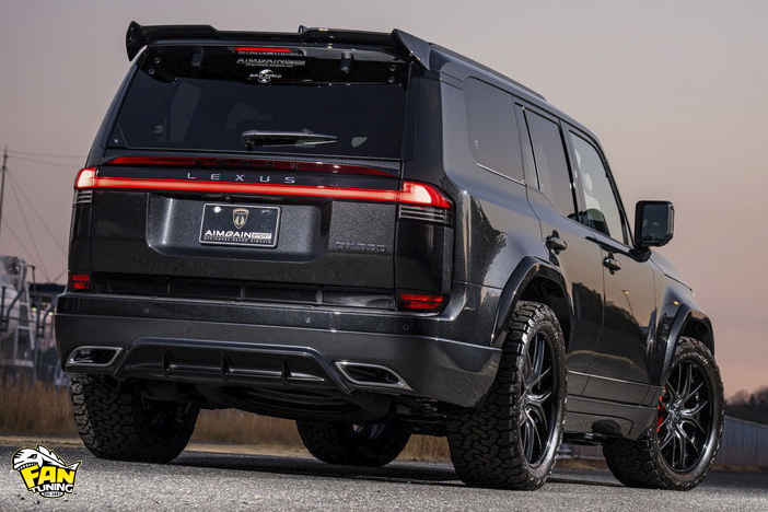 Аэродинамический обвес на Лексус (Lexus) GX550 от японского тюнинг-ателье AIMGAIN