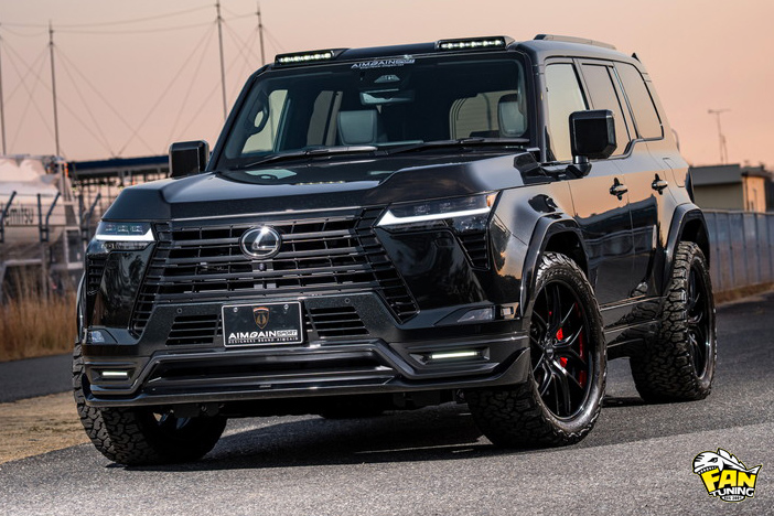 Аэродинамический обвес на Лексус (Lexus) GX550 от японского тюнинг-ателье AIMGAIN