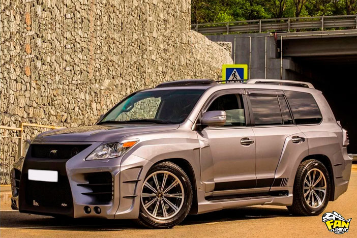 Аэродинамический обвес Предатор на Лексус (Lexus) LX570 первого поколения 2008-2012 г.в.