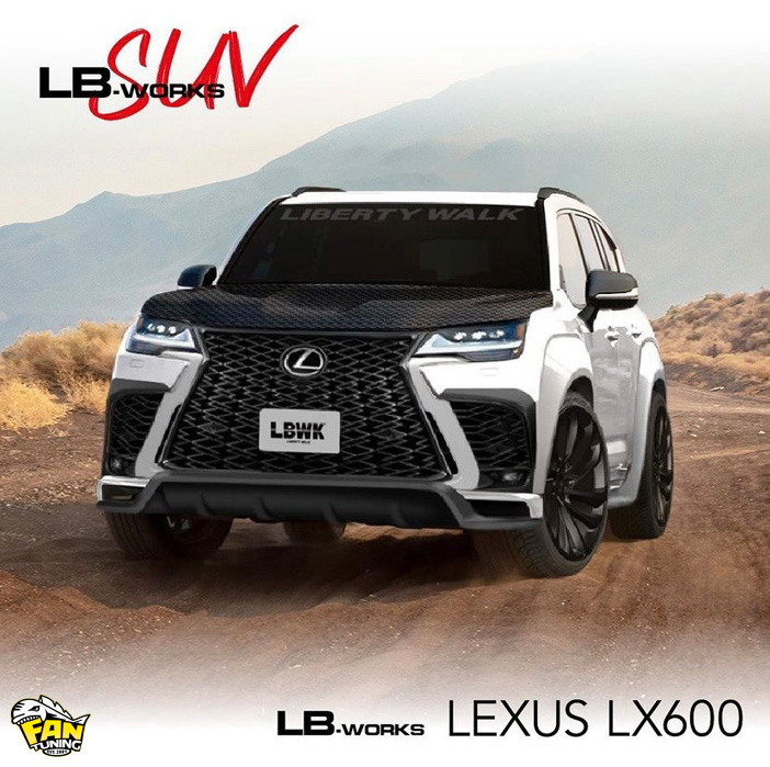 Новый обвес на новый Лексус (Lexus) LX600 от японского тюнинг-ателье Liberty Walk