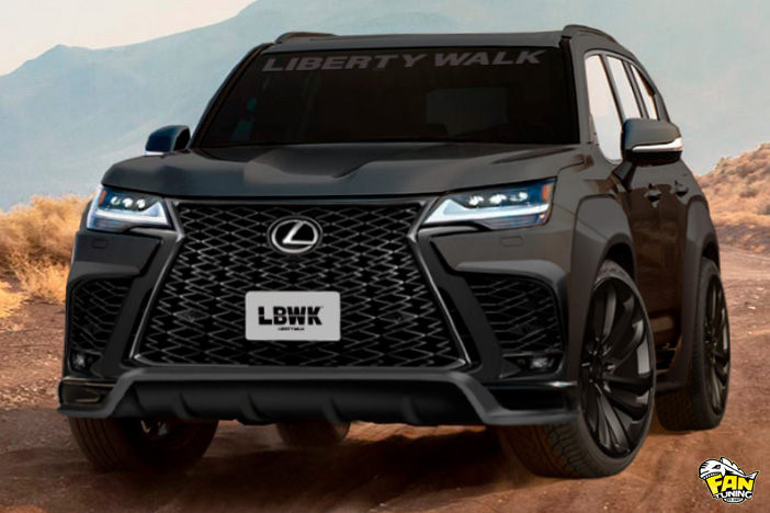 Новый обвес на новый Лексус (Lexus) LX600 от японского тюнинг-ателье Liberty Walk