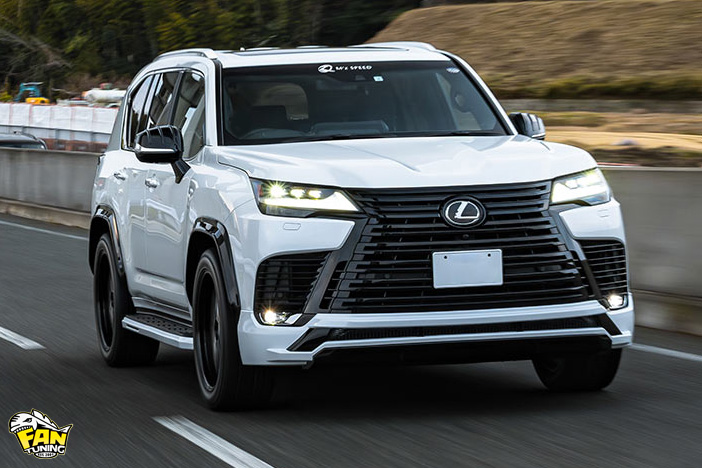 Аэродинамический обвес на Лексус (Lexus) LX600 от японского тюнинг ателье MZ Speed