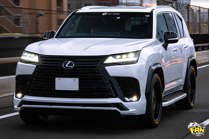 Аэродинамический обвес на Лексус (Lexus) LX600 от японского тюнинг ателье MZ Speed