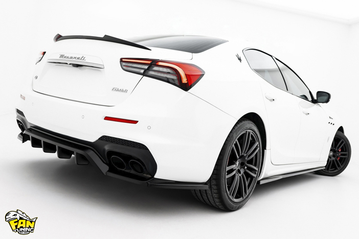 Аэродинамический обвес на Мазерати Гибли Модена (Maserati Ghibli Modena) 2017-2020 годов выпуска