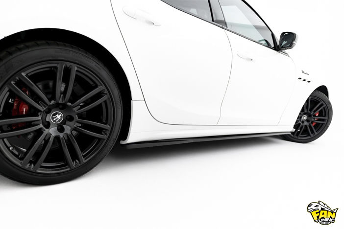 Аэродинамический обвес на Мазерати Гибли Модена (Maserati Ghibli Modena) 2017-2020 годов выпуска