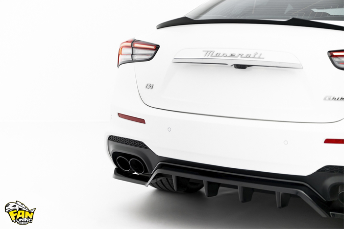 Аэродинамический обвес на Мазерати Гибли Модена (Maserati Ghibli Modena) 2017-2020 годов выпуска