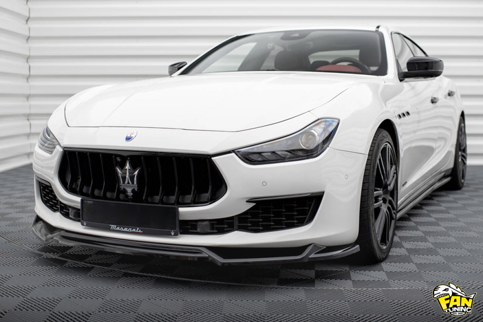 Аэродинамический обвес на Мазерати (Maserati) Ghibli 2017 - 2020 г.в. со стандартными бамперами