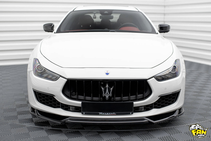 Аэродинамический обвес на Мазерати (Maserati) Ghibli 2017 - 2020 г.в. со стандартными бамперами