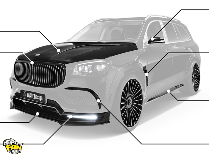 Аэродинамический обвес Ларте Дизайн (Larte Design) на Mercedes Maybach GLS X167