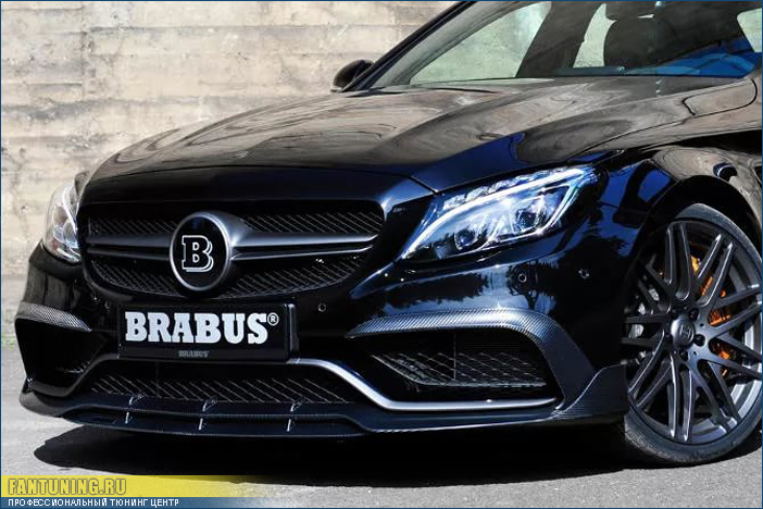 Аэродинамический карбоновый обвес Брабус (Brabus) на Мерседес (Mercedes) W205 AMG C65