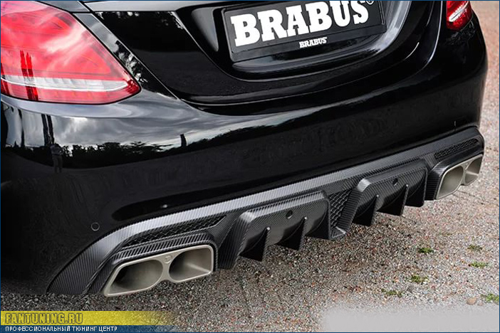 Аэродинамический карбоновый обвес Брабус (Brabus) на Мерседес (Mercedes) W205 AMG C65