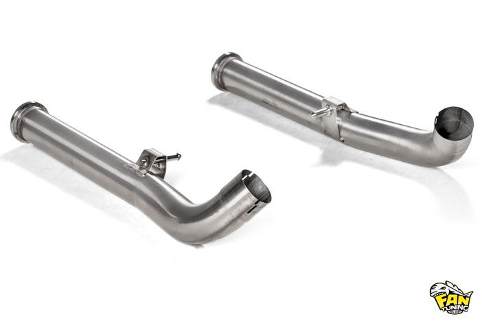 Оригинальная выхлопная система Акрапович (Akrapovic) на Мерседес (Mercedes) G63 W463a