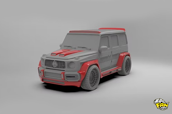 Аэродинамический обвес Вайдбоди (WideBody) на Мерседес (Mercedes) G63 W463a