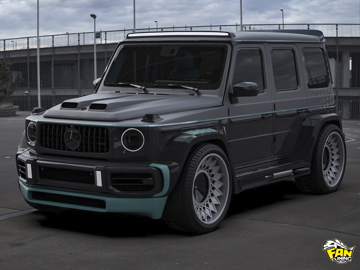 Аэродинамический обвес Вайдбоди (WideBody) на Мерседес (Mercedes) G63 W463a