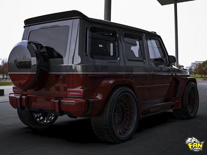 Аэродинамический обвес Вайдбоди (WideBody) на Мерседес (Mercedes) G63 W463a