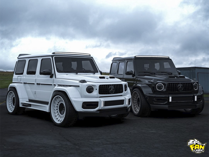 Аэродинамический обвес Вайдбоди (WideBody) на Мерседес (Mercedes) G63 W463a