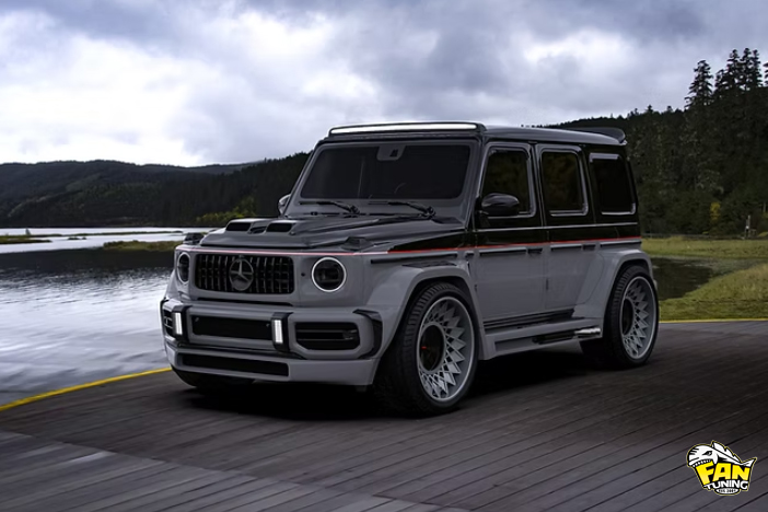 Аэродинамический обвес Вайдбоди (WideBody) на Мерседес (Mercedes) G63 W463a