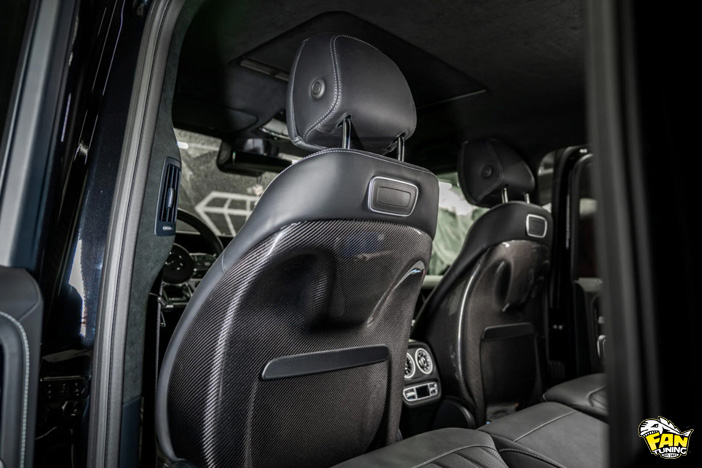 Карбоновые спинки передних сидений на Мерседес (Mercedes) G W464 (W463A)