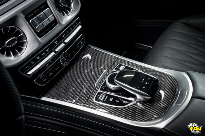 Комплект карбоновых панелей в салон Мерседеса (Mercedes) G W464 (W463A)