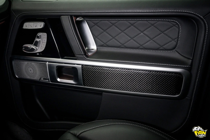Комплект карбоновых панелей в салон Мерседеса (Mercedes) G W464 (W463A)