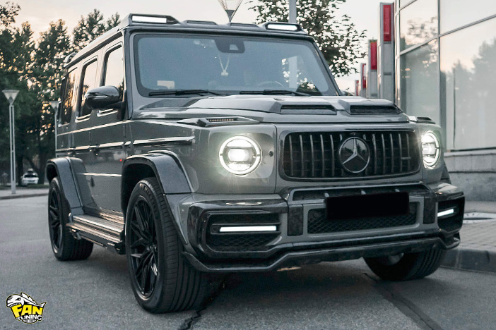 Карбоновый аэродинамический обвес Warrior (Воин) на Мерседес (Mercedes) G W463a (W464)