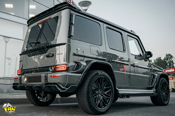 Карбоновый аэродинамический обвес Warrior (Воин) на Мерседес (Mercedes) G W463a (W464)