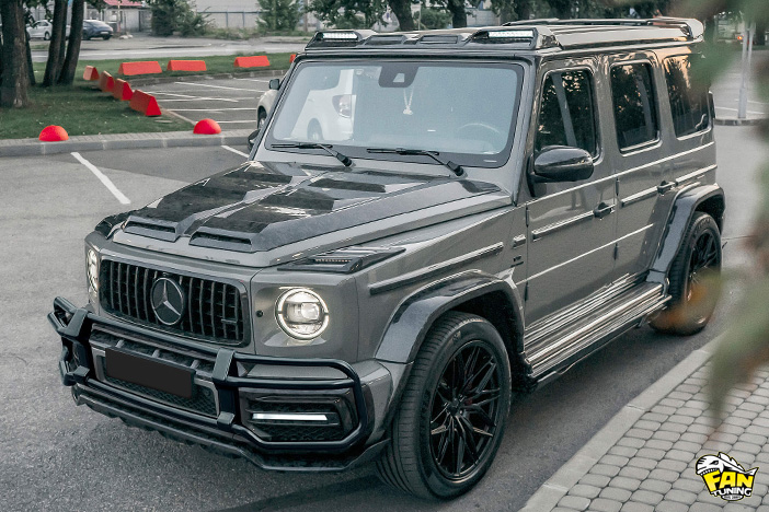 Карбоновый аэродинамический обвес Warrior (Воин) на Мерседес (Mercedes) G W463a (W464)