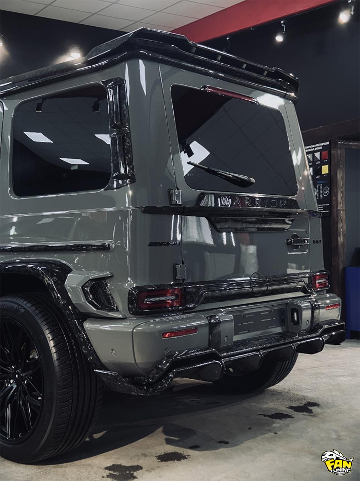 Карбоновый аэродинамический обвес Warrior (Воин) на Мерседес (Mercedes) G W463a (W464)