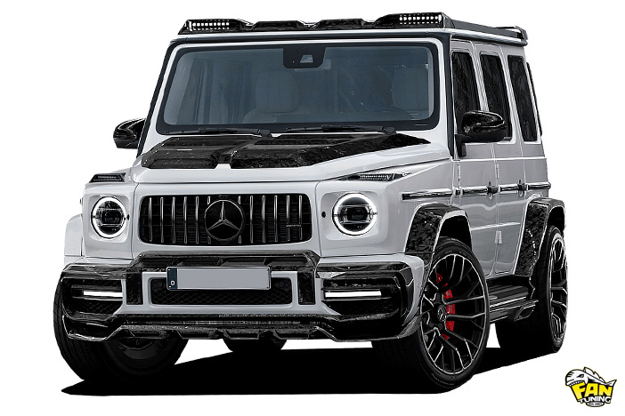 Карбоновый аэродинамический обвес Warrior (Воин) на Мерседес (Mercedes) G W463a (W464)