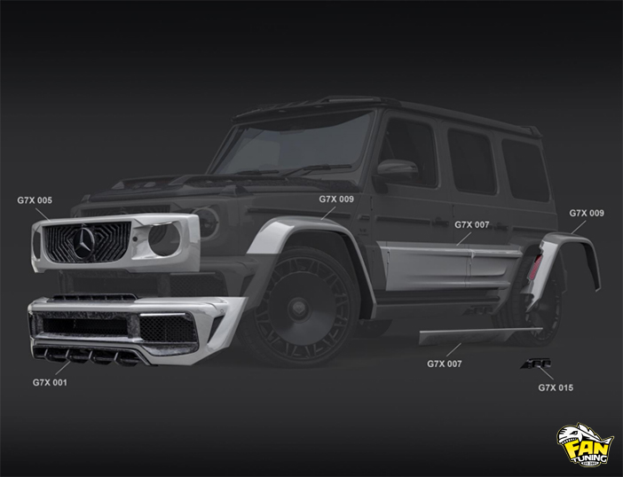 Аэродинамический обвес Оникс Концепт (ONYX Concept) на Мерседес (Mercedes) G63 W465