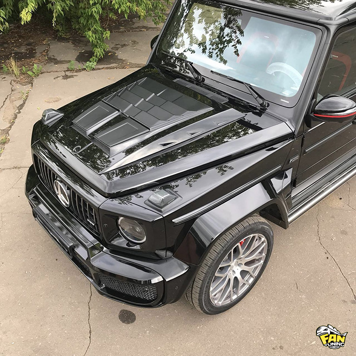 Накладка (горб) на капот на Гелендваген (Mercedes G) W463a и W465