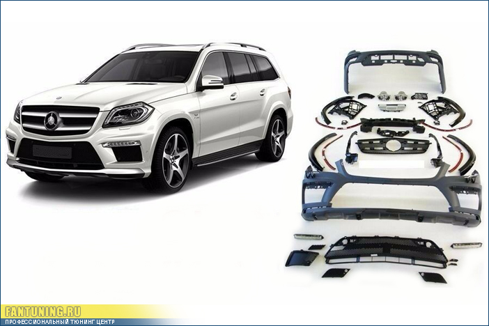 Аэродинамический обвес АМГ (AMG) на Мерседес ( Mercedes ) GL (X166)