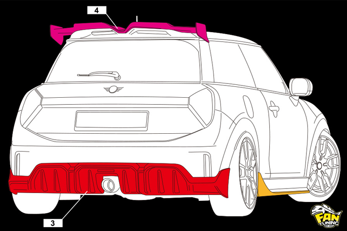 Новый тюнинг на Mini Cooper John Cooper Works F66 от японского ателье AIMGAIN