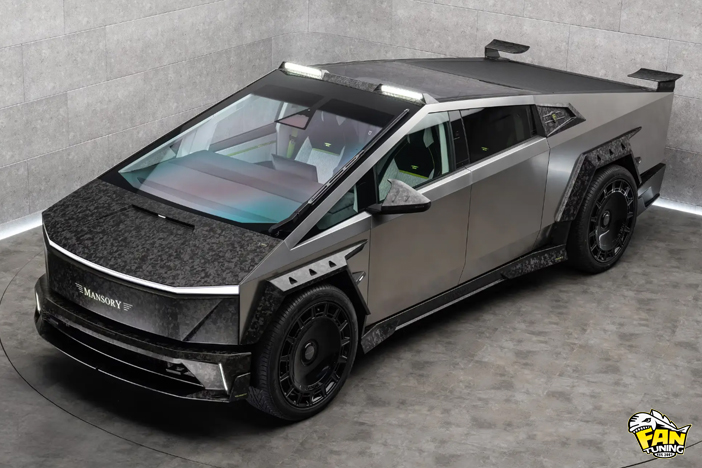 Аэродинамический обвес (тюнинг) от Менсори (Mansory) на Теслу Кибертрак (Tesla Cybertruck)
