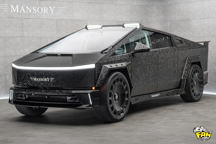 Аэродинамический обвес (тюнинг) от Менсори (Mansory) на Теслу Кибертрак (Tesla Cybertruck)