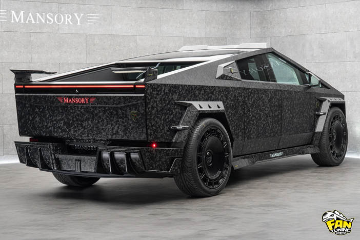 Аэродинамический обвес (тюнинг) от Менсори (Mansory) на Теслу Кибертрак (Tesla Cybertruck)