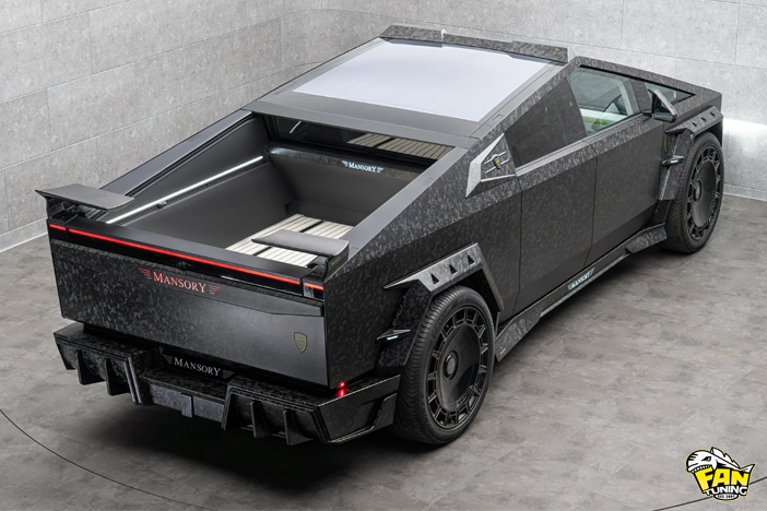 Аэродинамический обвес (тюнинг) от Менсори (Mansory) на Теслу Кибертрак (Tesla Cybertruck)