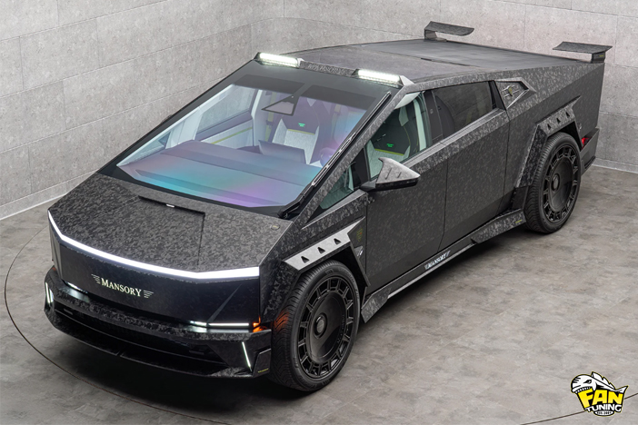 Аэродинамический обвес (тюнинг) от Менсори (Mansory) на Теслу Кибертрак (Tesla Cybertruck)