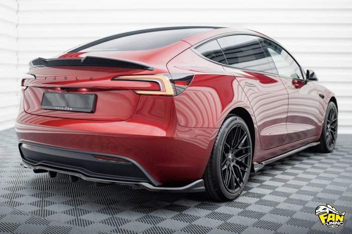 Аэродинамический обвес V.1 на Теслу (Tesla) Model 3 Project Highland MK4 Facelift (рестайлинг) 2023 г.